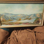 Caldi painting framed & signed