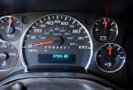 Dashboard of a 2008 Chevrolet Express showing 27,924 miles and various gauges.