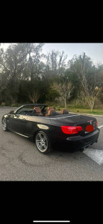 2011 BMW 335IS convertible in excellent condition, black exterior with brown leather interior, 120k miles.