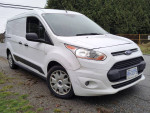 2018 Ford Transit Connect cargo van XL FWD in white, showcasing a rebuilt title and great fuel efficiency.