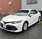 2018 Toyota Camry LE FWD in excellent condition with 78,000 miles, featuring backup camera and heated seats.