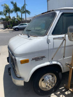 Used Chevrolet G30 Moving Van Box Truck for sale, featuring new battery and fuel system.