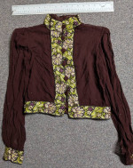 silk emboidered pants and top X small