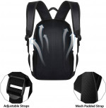 SEEHONOR Travel Backpack with USB Charging Port for 15.6 in Laptop 25L