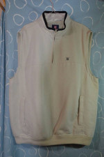 Mens Chaps Quarter Zip Fully Lined Golf Vest - Size L