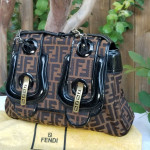 Rare and Fabulous Fendi zucca handbag