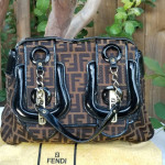Rare and Fabulous Fendi zucca handbag