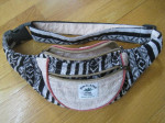 Cute Bohemian Himalayan Hemp Bag w 3 Zipper Pockets & Adjustable Belt!