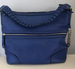 COLE HAAN BLUE LEATHER HANDBAG