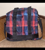 Le Sportsac Weekender Luggage Set Of 2 Red Blue Plaid Travel Bags Roomy Carry On