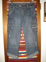 Candies Denim Embellished Slightly Distressed Cropped Jeans 7