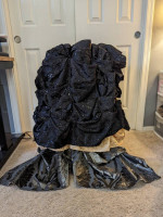 COSTUME / COSPLAY : Bustle with coordinating top hat