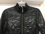 PRANA BLACK SHINE QUILTED JACKET Sz Small