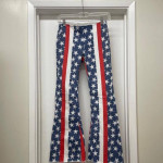 FREE PEOPLE STARS n STRIPES FLARE JEANS Sz 25