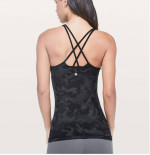 LULULEMON CAMO FREE TO BE STRAPPY TANK Sz 8