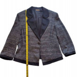 Halogen Tweed Black Blazer Jacket Size Lg