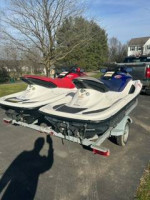2 Aquatrax Jetskis and Trailer