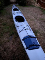 22ft Necky Nootka Fiberglass/Kevlar Tandem Kayak W/Rudder, Good Cond