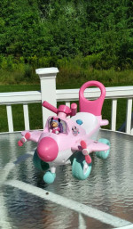 Kiddieland Toys Limited Lights n' Sounds Minnie Activity Plane Ride-On