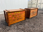 2 Matching Solid Wood Toy Chest Chests $25 Each