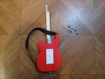 Partial-built Legos Fender Guitar and Amp building block set
