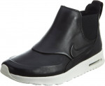 Nike Women boots genuine Leather Black Air Max THEA MID Casual Shoes