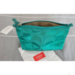 Coach Jade Green Travel Cosmetic Makeup Bag - New