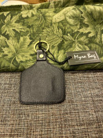 106-OMT Myra Bag Keychain “No Place Like Home”Cowhide Leather Key Fob S-8