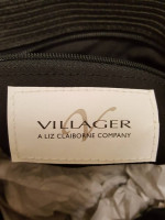 Black Villager Liz Claiborne Satchel Shoulder Handbag