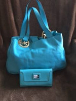 Kors - aqua blue purse